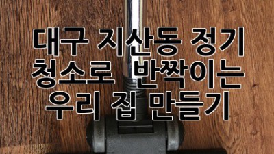 ✨ 대구 지산동 정기 청소로 ✨ 반짝이는 우리 집 만들기 🏠💖